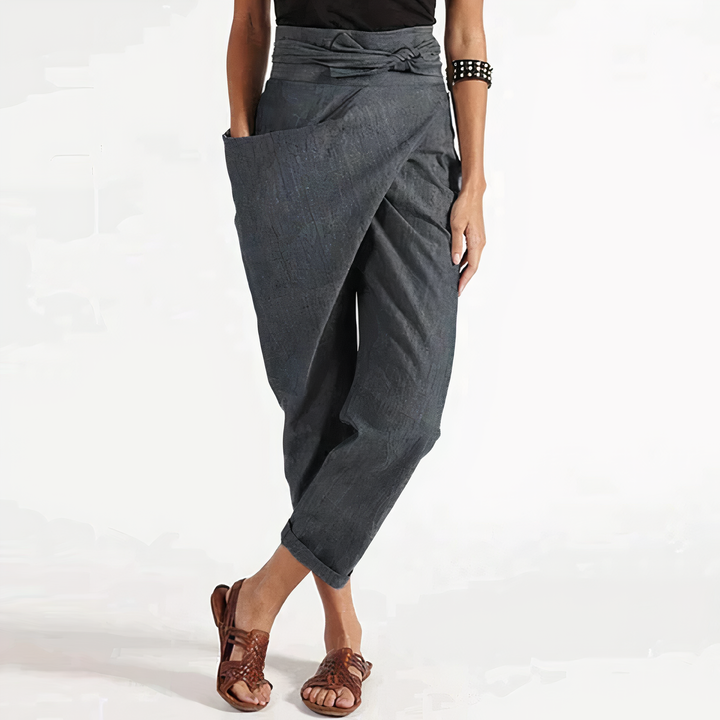 Levoire | Pantalon Cache-Cœur Élégant Et Confortable Gris