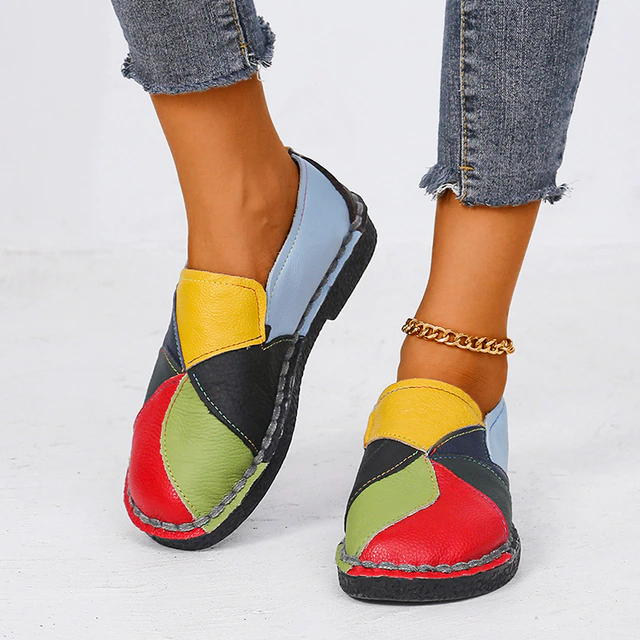 Levoire | Chaussures Orthopédiques Colorées Pour Femmes Avec Talon Jaune