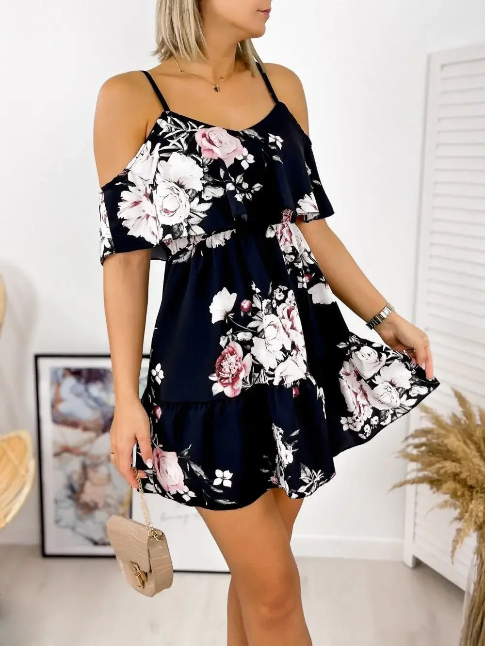 Levoire | Robe Longue À Col En V Bleu forcé