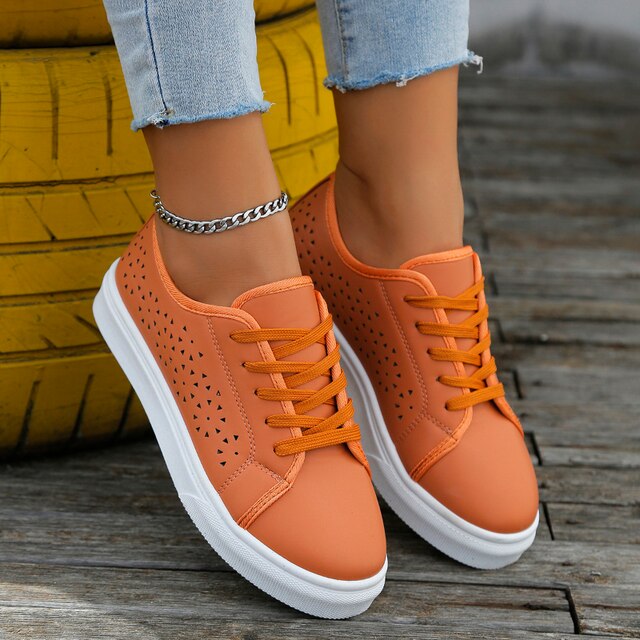 Levoire | Chaussures De Sport Orthopédiques À Découpe Orange