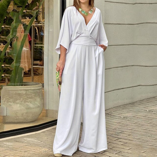 Levoire | Jumpsuit Élégant I Ajustement Confortable Blanc