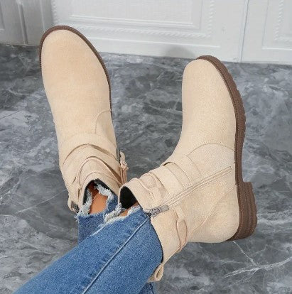 Levoire | Fermeture À Glissière Bottes En Daim Confortables Bottines
