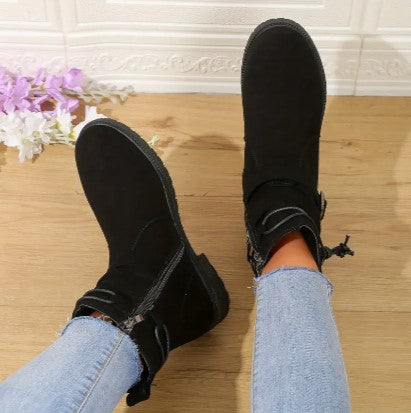 Levoire | Fermeture À Glissière Bottes En Daim Confortables Bottines