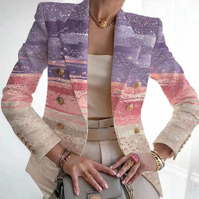Levoire | Blazer À Imprimé Chic abricot