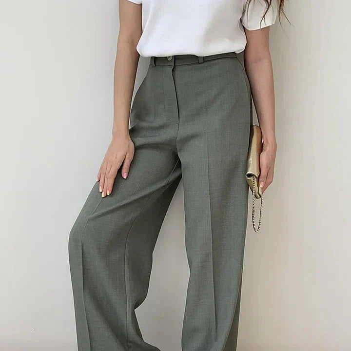 Levoire | Taille Haute Jambes Larges Ensemble Deux Pièces Blazer Et Pantalon