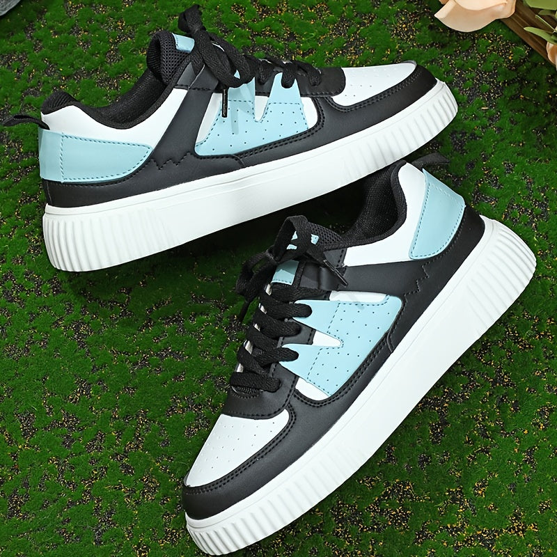 Levoire | Chaussures De Skate À Lacets En Bloc De Couleur Sneakers De Loisirs