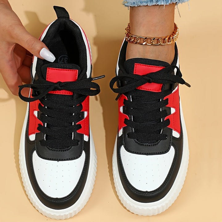 Levoire | Chaussures De Skate À Lacets En Bloc De Couleur Sneakers De Loisirs