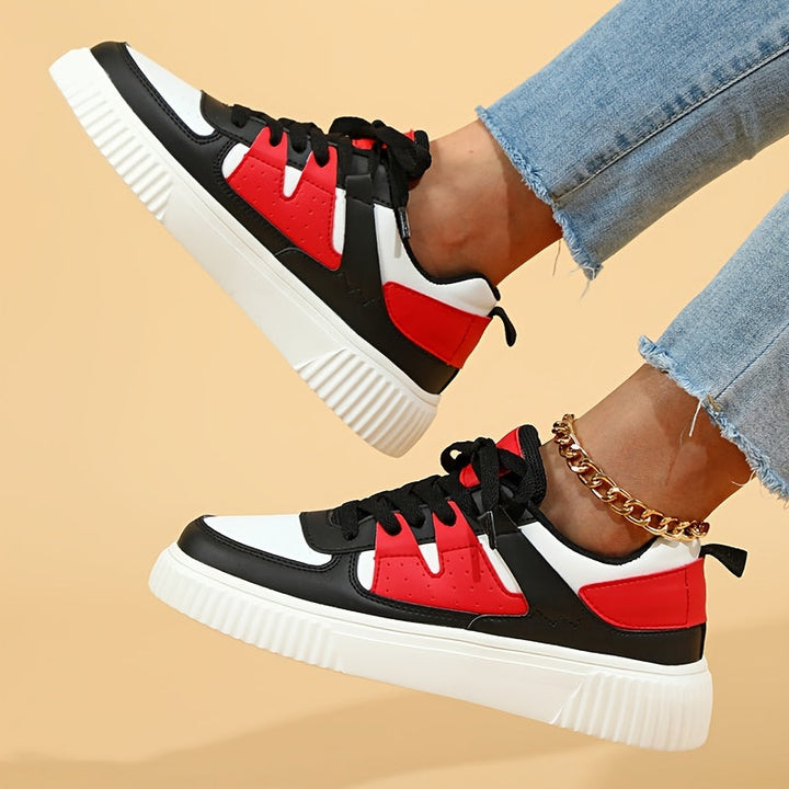 Levoire | Chaussures De Skate À Lacets En Bloc De Couleur Sneakers De Loisirs