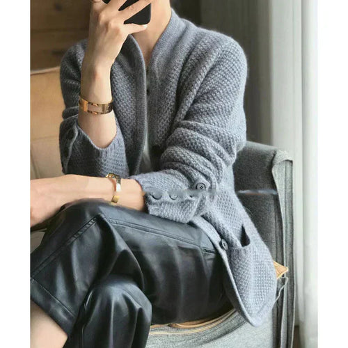Levoire | Mélange De Laine Gilet À Boutons Gilet En Tricot