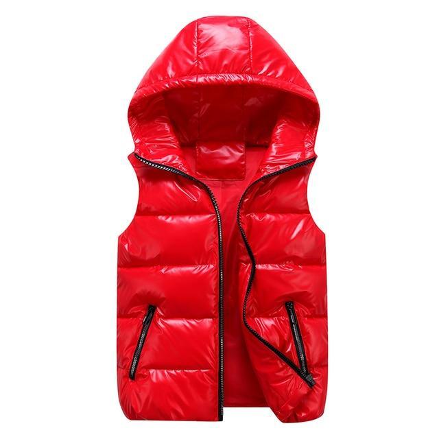 Levoire | Capuche Sans Manches Bodywarmer Puffer Gilet Rot
