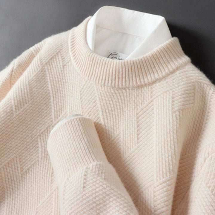 Levoire | Pull Traum Avec Sensation Cachemire Pour Hommes Beige