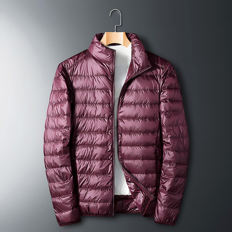 Levoire | Veste en duvet zippée à manches longues confortable Rot