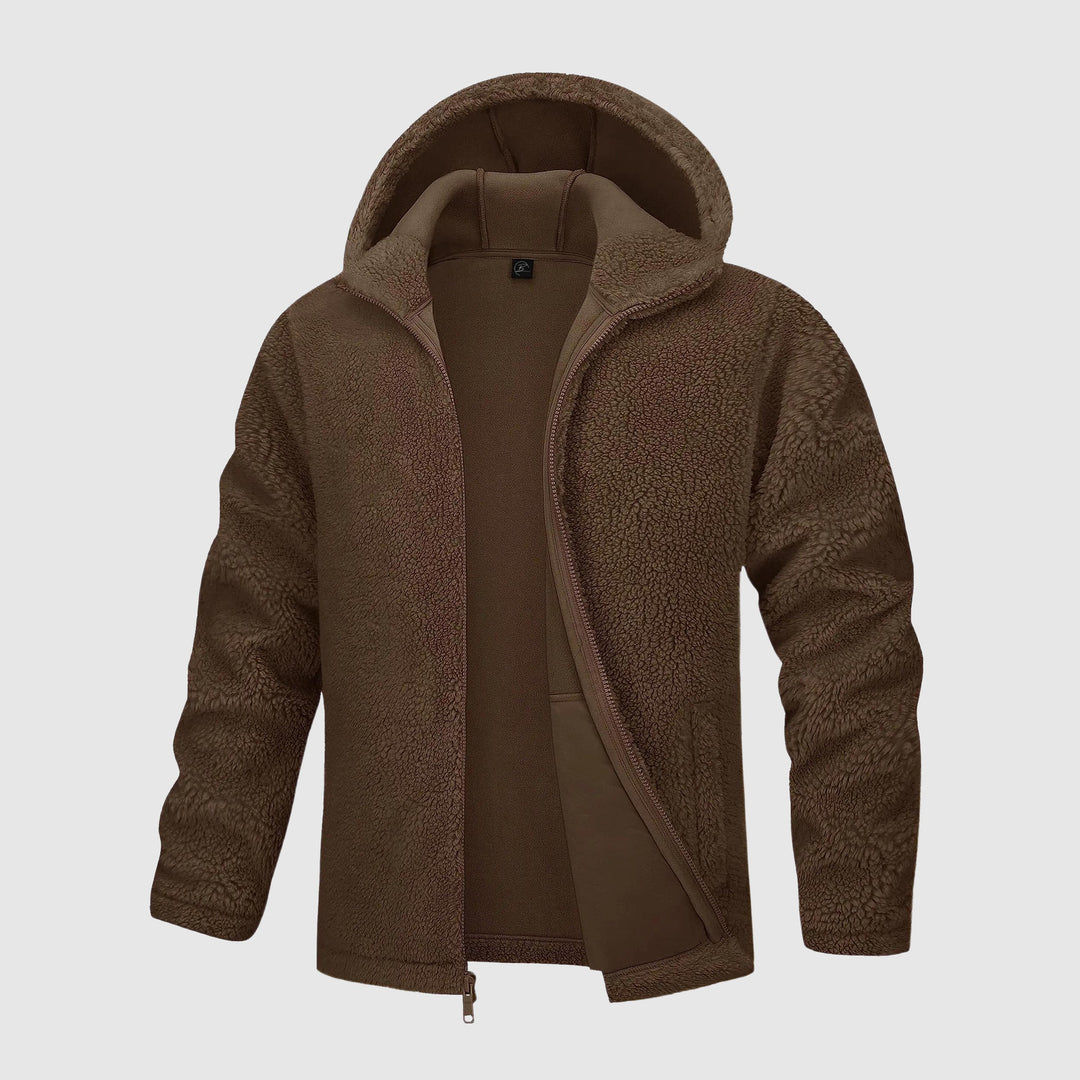 Levoire | Veste Sherpa Avec Capuche Confort Et Style Ultimes Braun