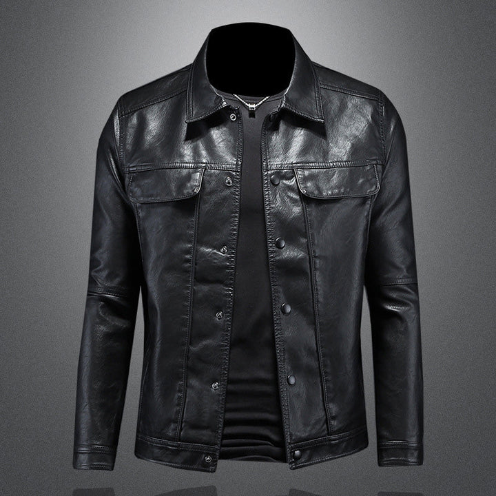 Levoire | ANTHONY VESTE EN CUIR DE MOTARD Noir