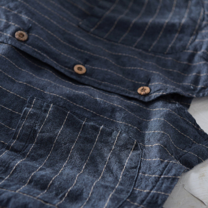 Levoire | Homme Gilet Look Lin Rayé