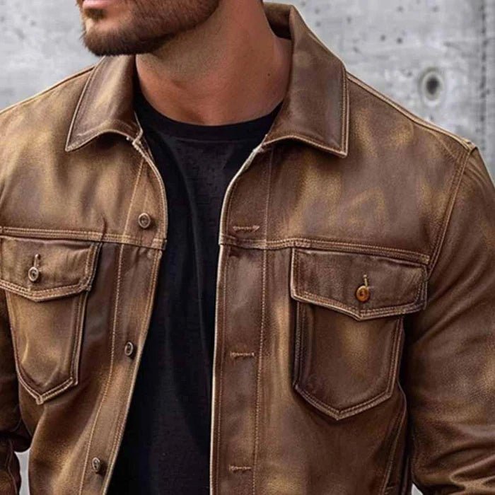 Levoire | Veste à col réversible à manches longues avec boutons
