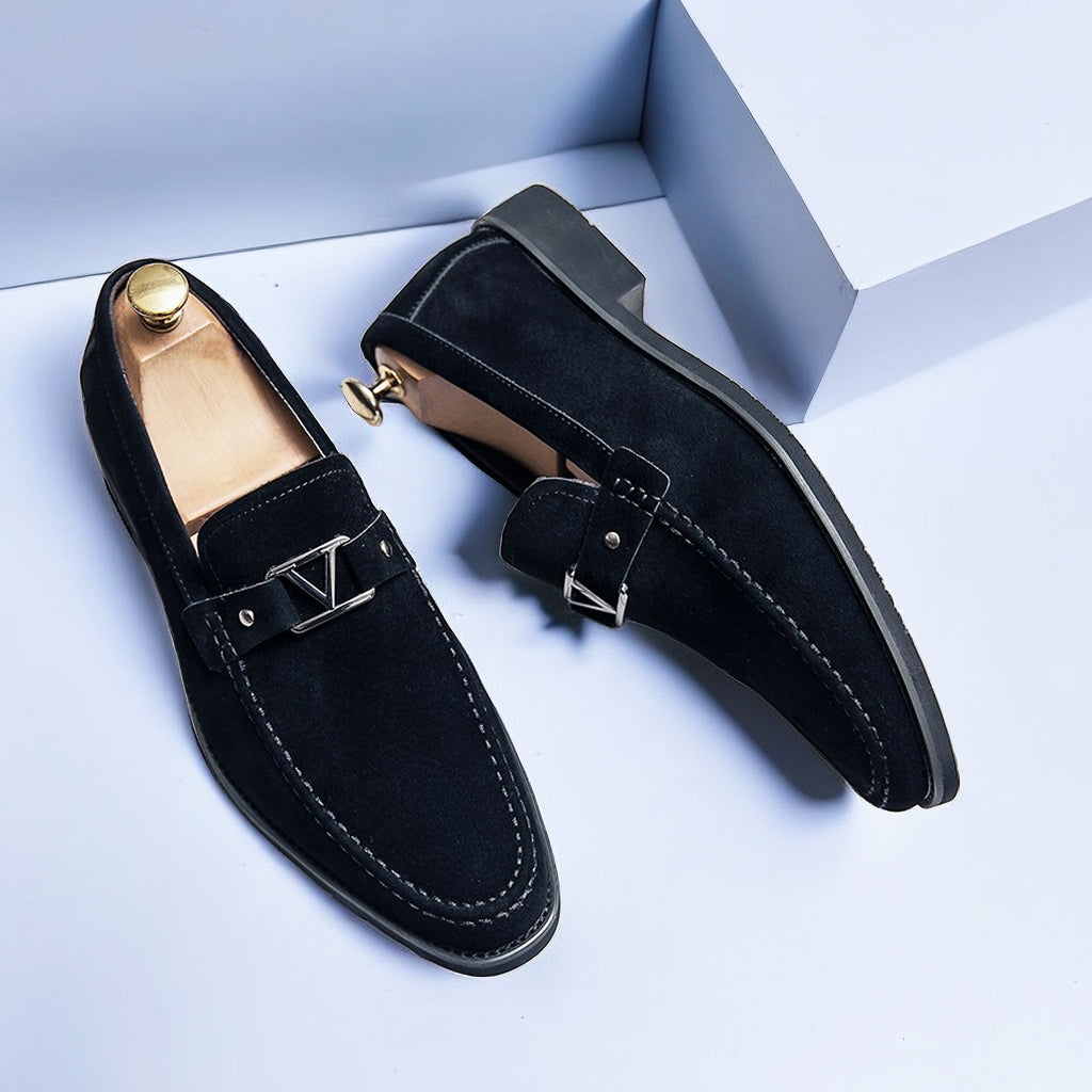 Levoire | Mocassin Élégant À Enfiler Noir obsidienne