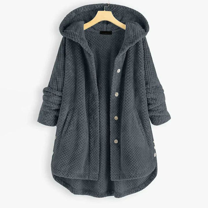 Levoire | Manteau À Côtes Avec Capuche Gris