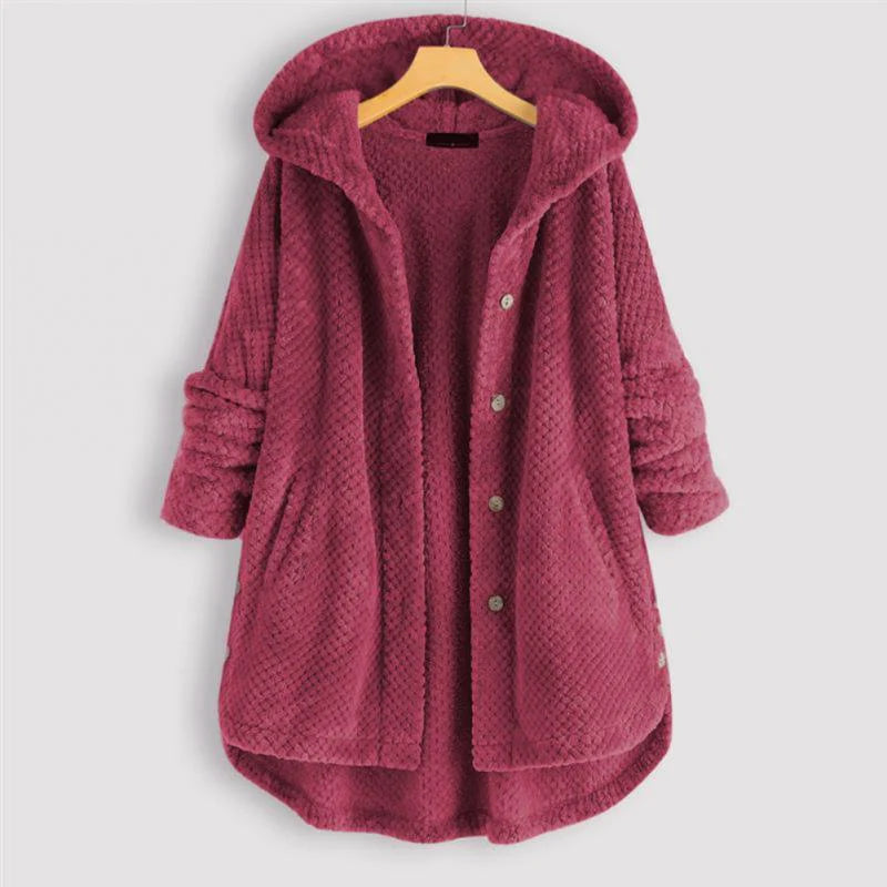 Levoire | Manteau À Côtes Avec Capuche Rosa