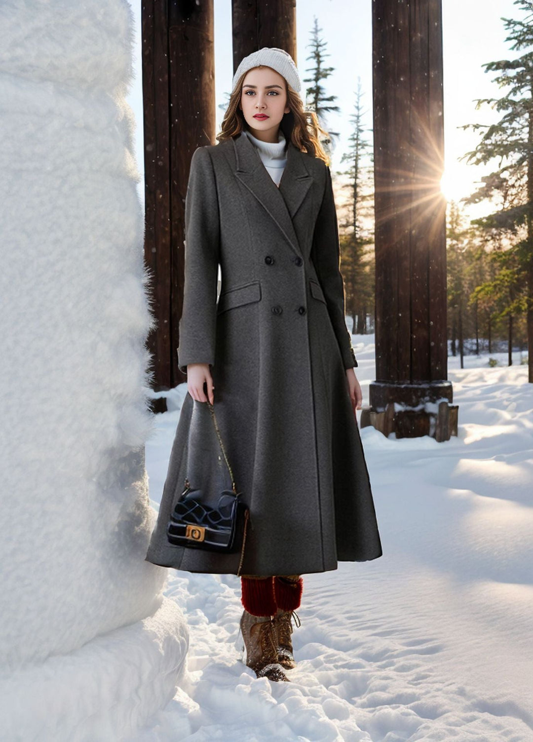 Levoire | Manteau Long Élégant À Double Bouton Pour Femmes