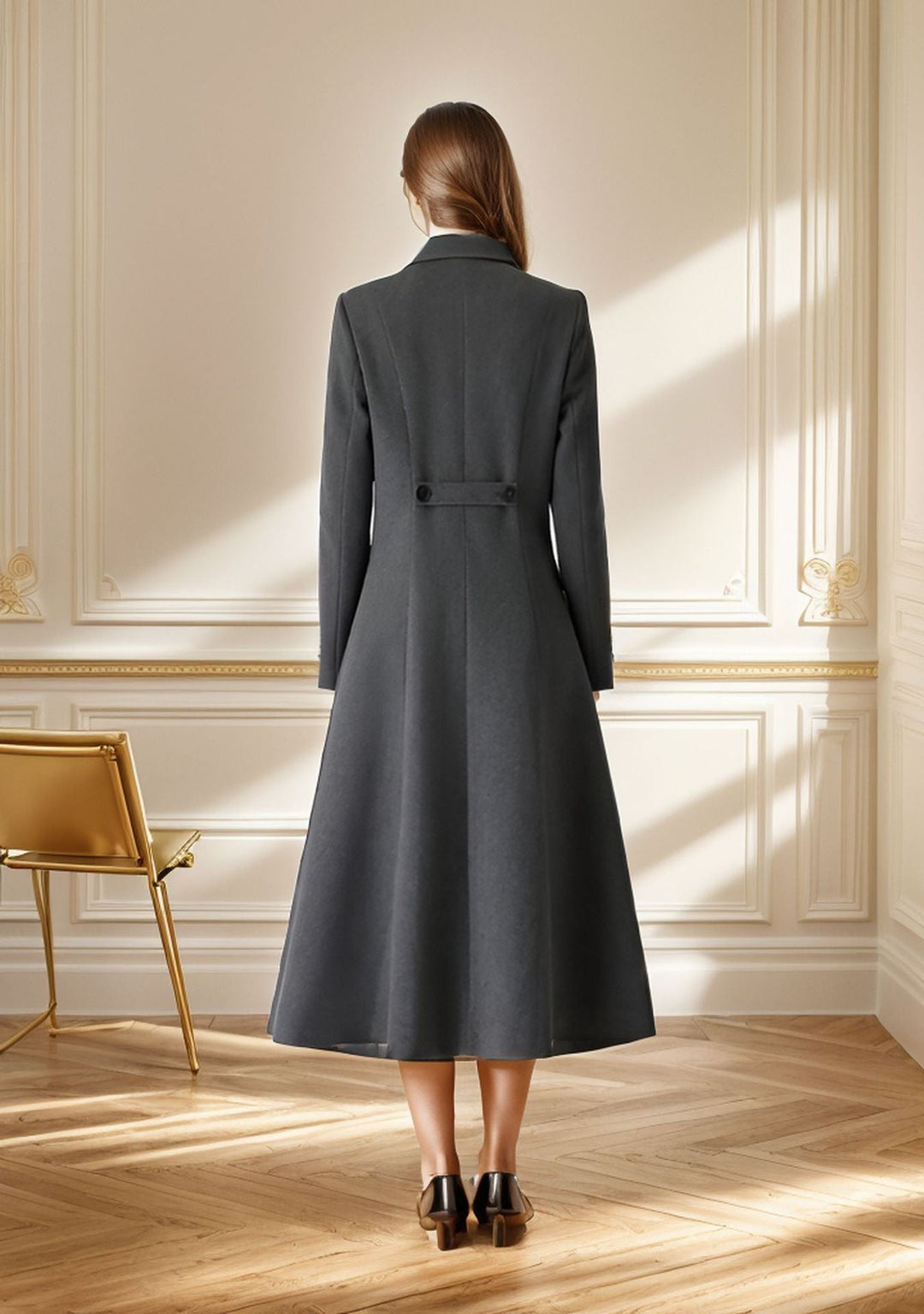 Levoire | Manteau Long Élégant À Double Bouton Pour Femmes