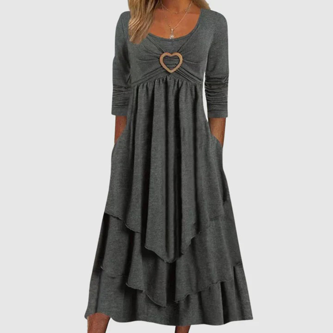 Levoire | Robe De Loisirs Élégante Pour Femmes Gris foncé