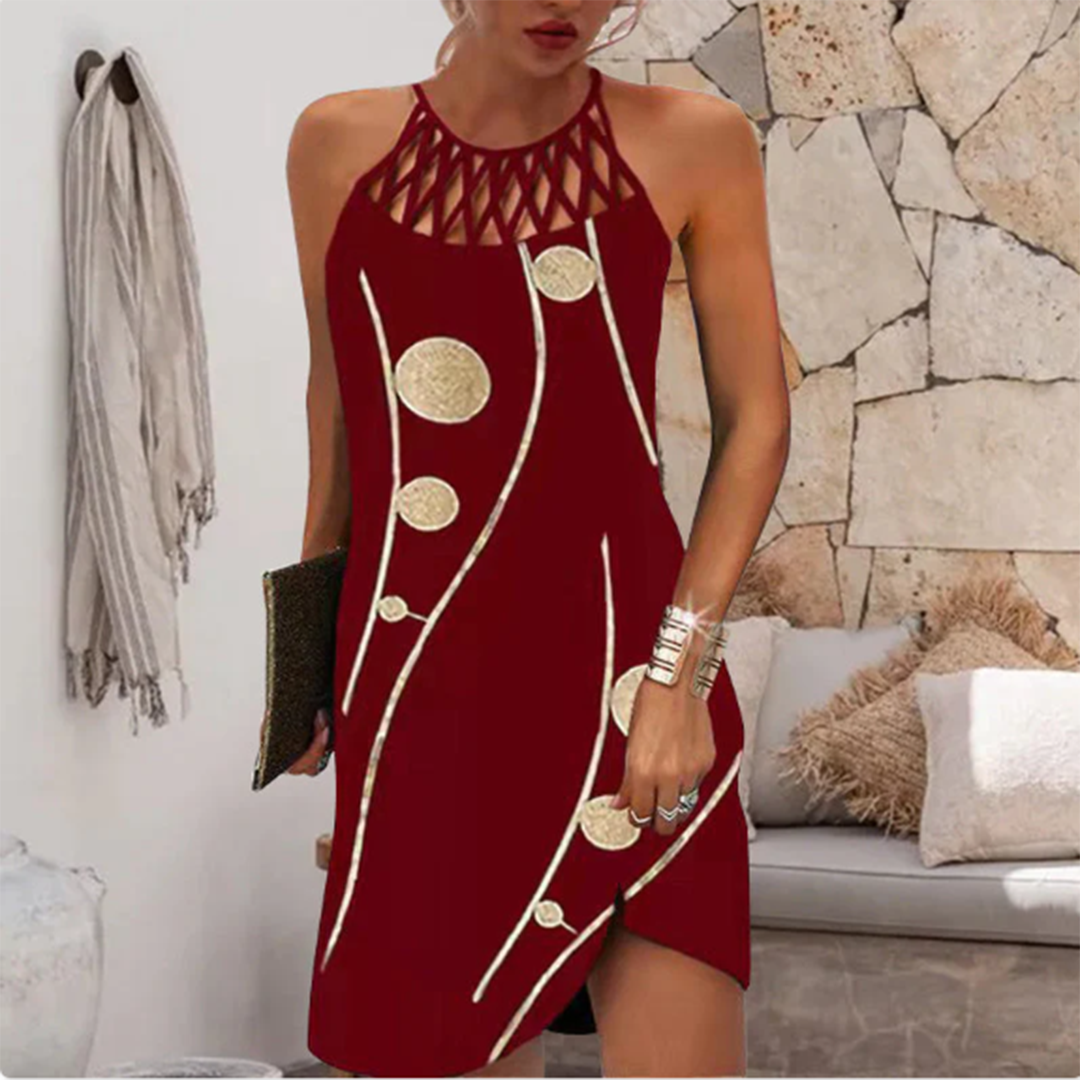 Levoire | Robe Courte Raffinée Rouge vin