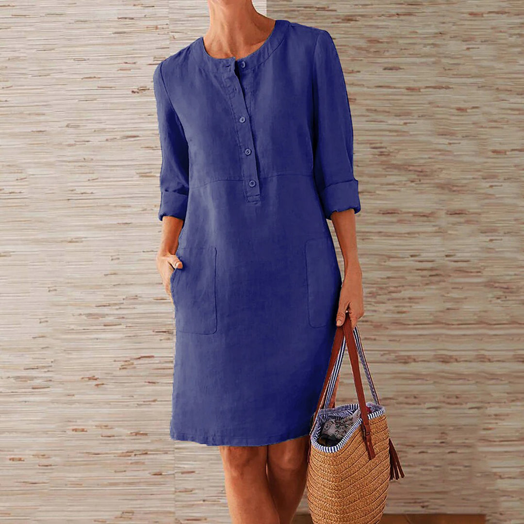 Levoire | Élégante Et Chic Robe Bleu marine