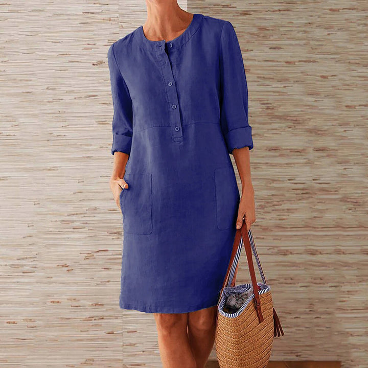 Levoire | Élégante Et Chic Robe Bleu marine