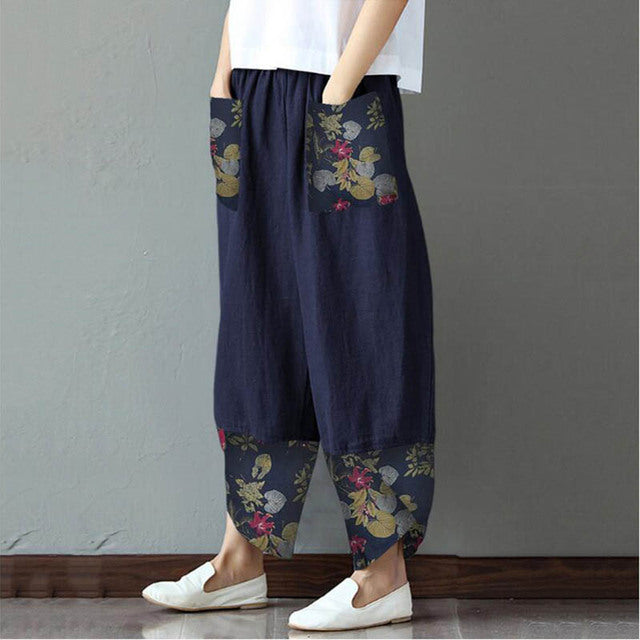 Levoire | Helle Pantalons Larges bleu marine