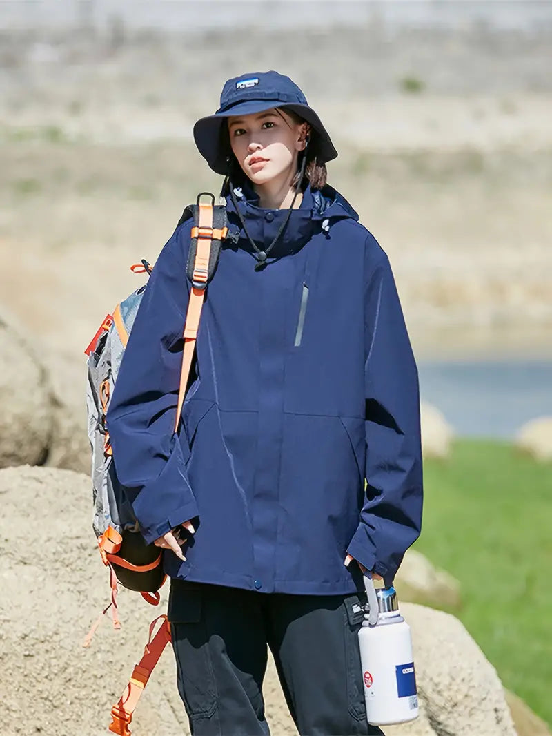 Levoire | Veste Softshell Avec Capuche En Grandes Tailles Pour Femmes Jalenxa Bleu foncé