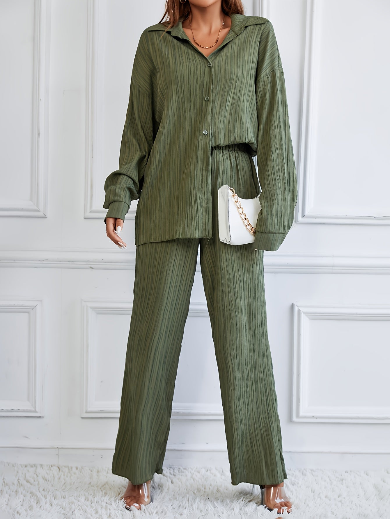 Levoire | Élégant & Confortable Costume Pantalon Plissé Pour Femmes