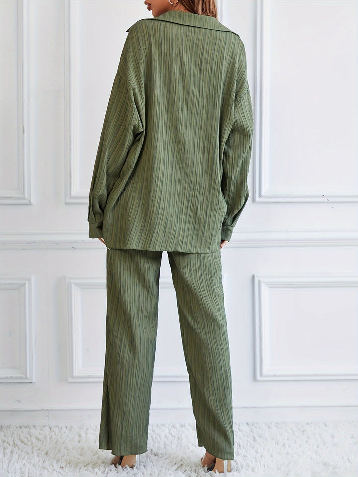 Levoire | Élégant & Confortable Costume Pantalon Plissé Pour Femmes