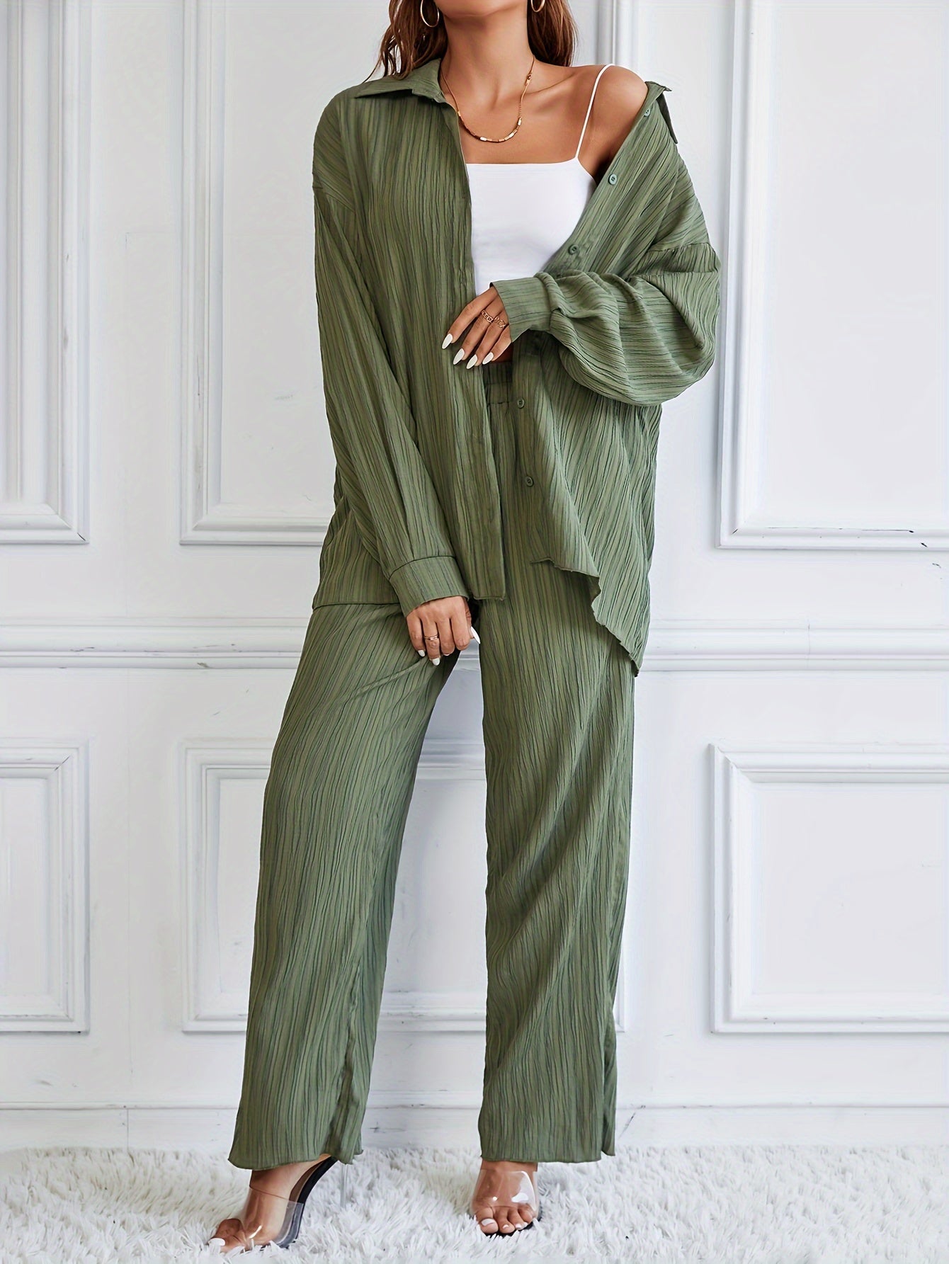 Levoire | Élégant & Confortable Costume Pantalon Plissé Pour Femmes