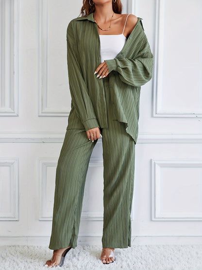 Levoire | Élégant & Confortable Costume Pantalon Plissé Pour Femmes