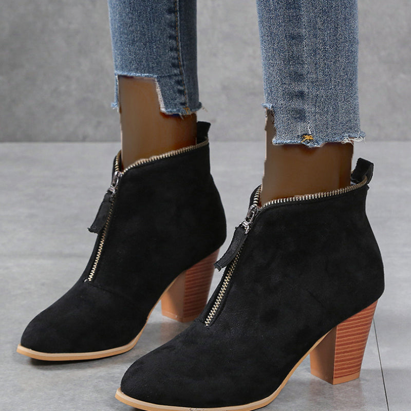 Levoire | Chaussures Pour Dames Avec Talons Compensés Et Bottines Noir