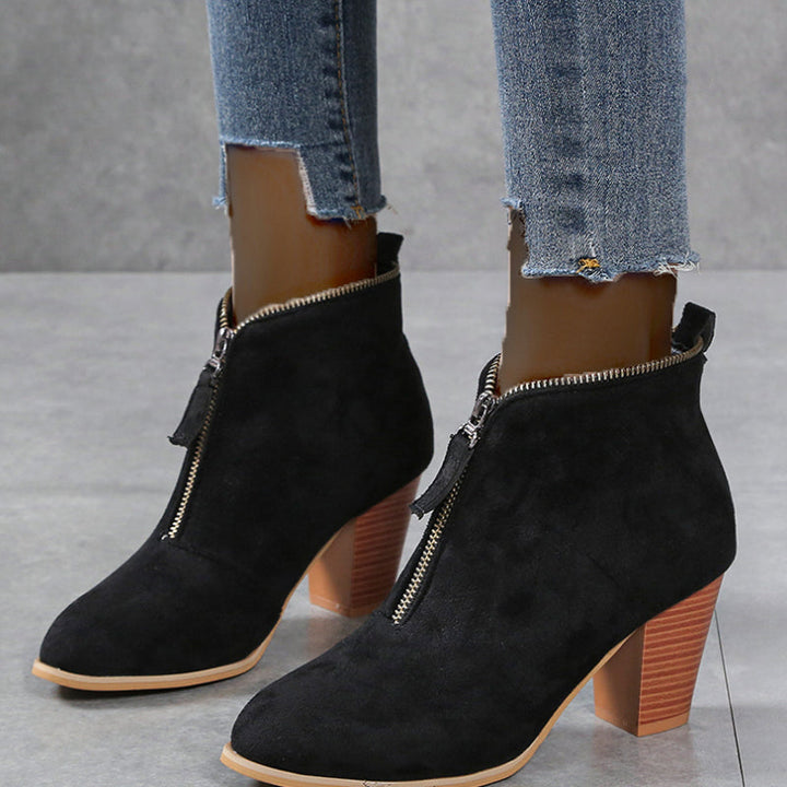 Levoire | Chaussures Pour Dames Avec Talons Compensés Et Bottines Noir