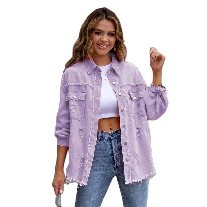 Levoire | Grande Chemise À Rayures Déchirées Pour Femmes