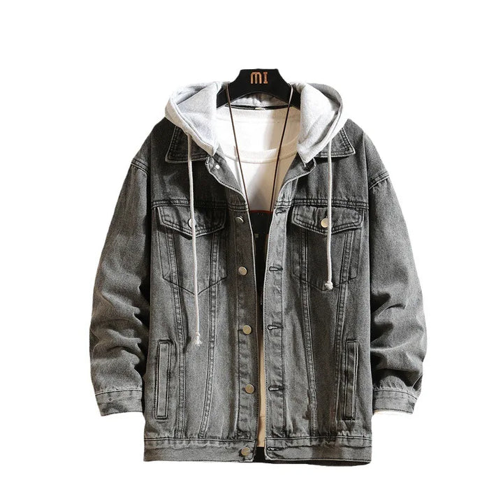 Levoire | Veste En Denim Amovible Avec Capuche Pour Hommes