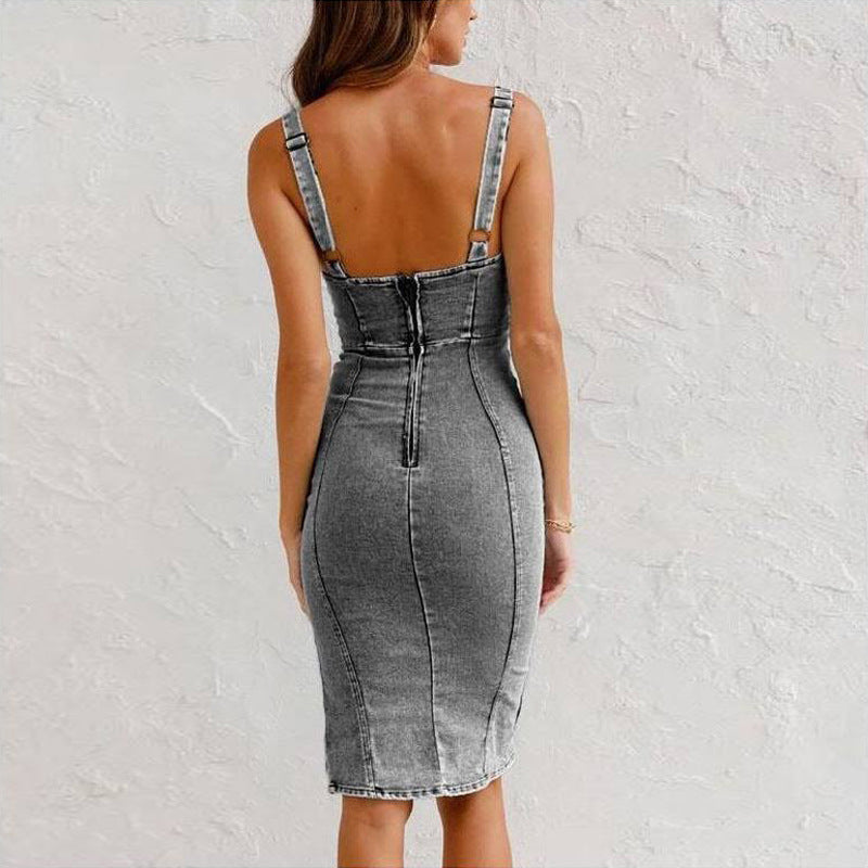 Levoire | Sans Manches Robe Bodycon Mi-Longue Robe Décontractée