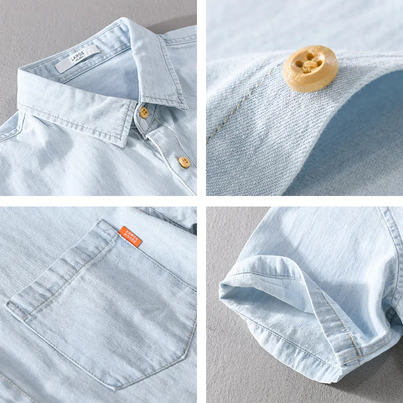 Levoire | Chemise En Denim Decontractee Hommes