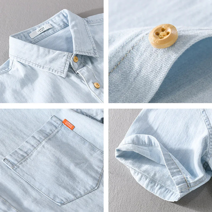 Levoire | Chemise En Denim Decontractee Hommes