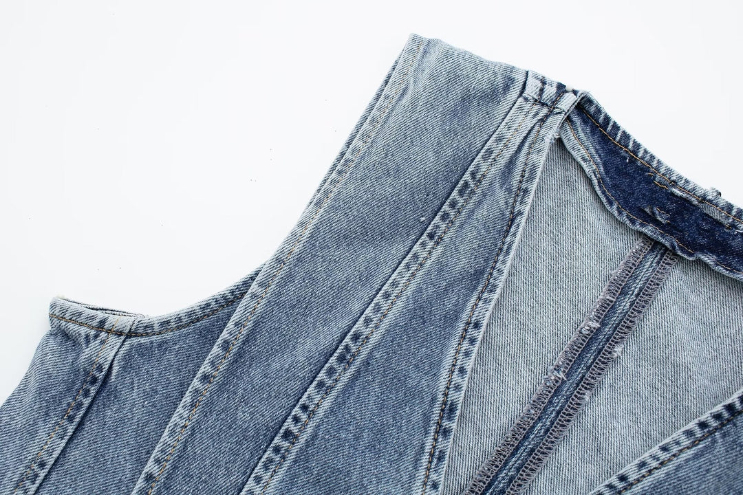 Levoire | Veste Sans Manches À Boutons Pour Femme, Veste Courte