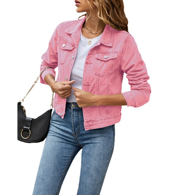 Levoire | Veste Décontractée À Boutons Pour Femmes Rosa