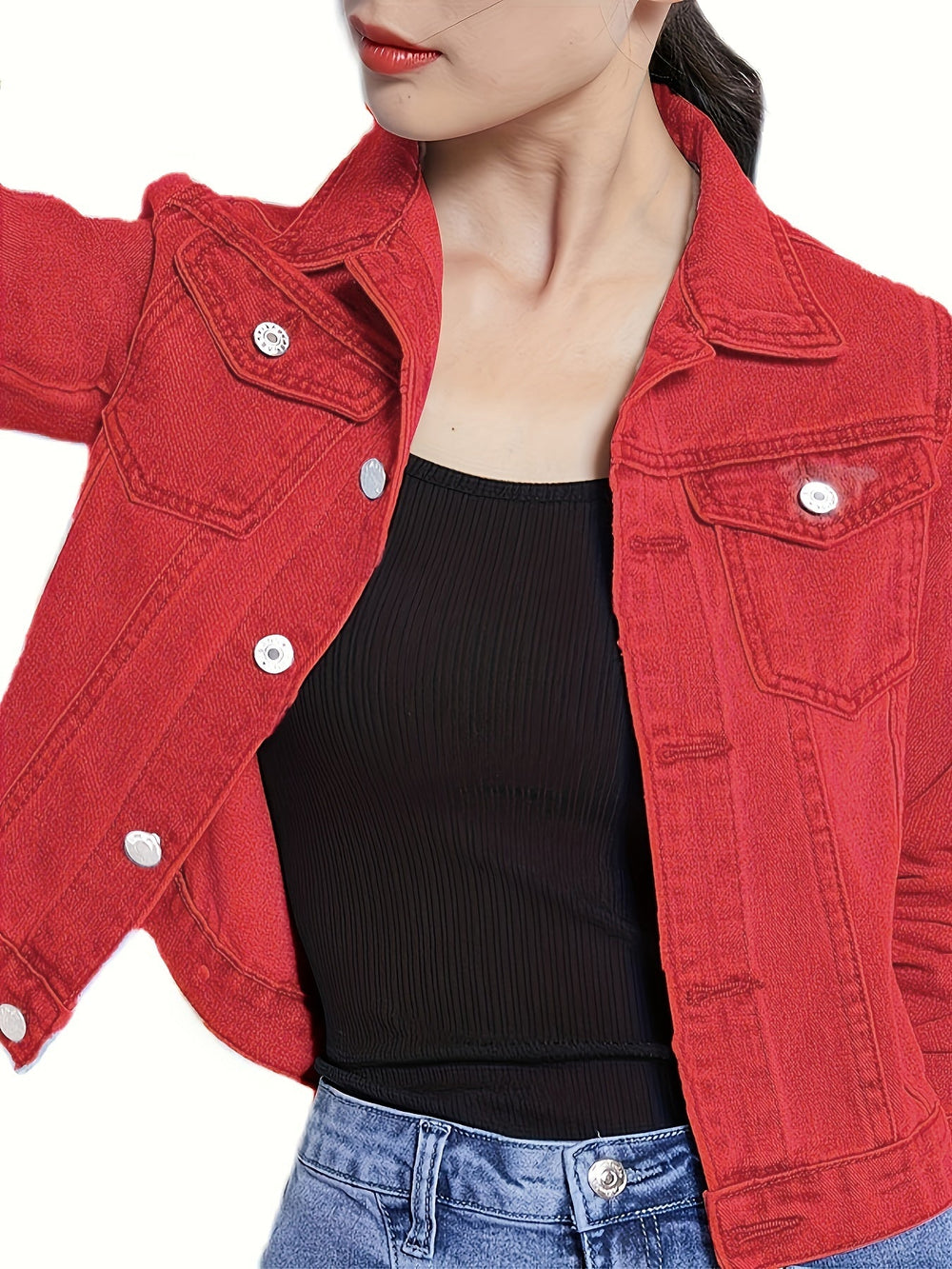 Levoire | Veste Femme Slim Fit Avec Fermeture À Boutons Classique