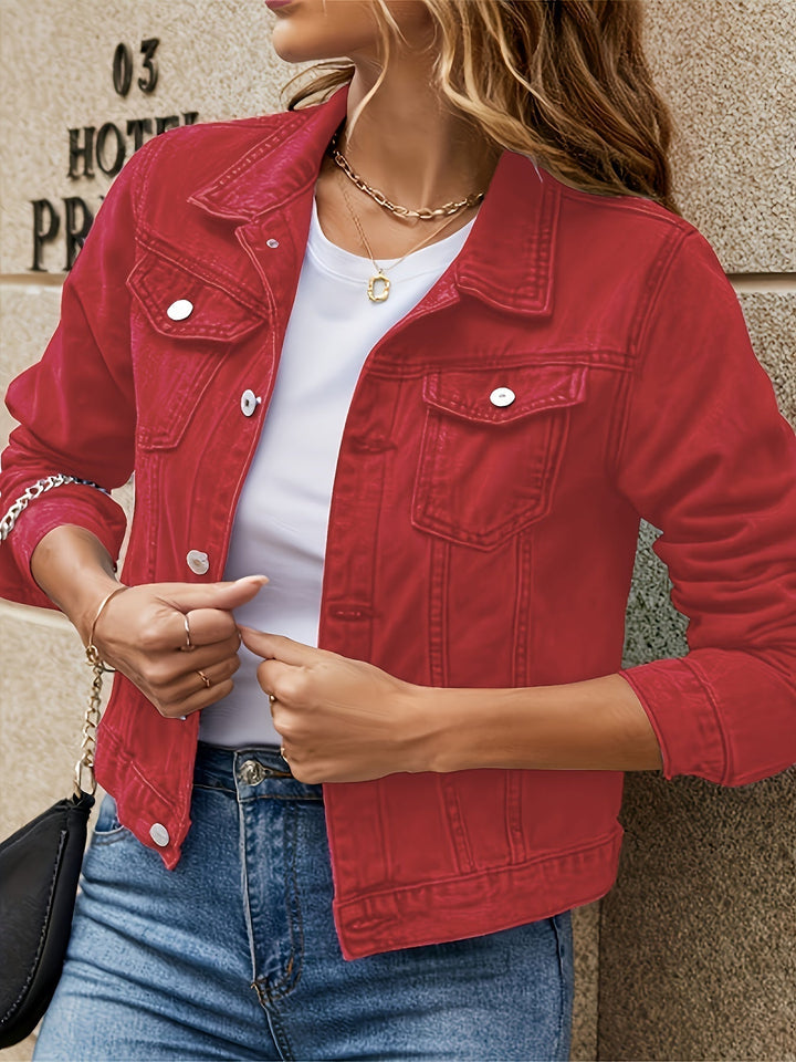 Levoire | Veste Femme Slim Fit Avec Fermeture À Boutons Classique Rot