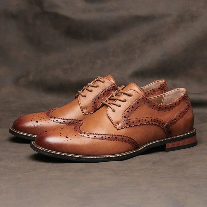 Levoire | Chaussures En Cuir Oxford Élégantes Pour Hommes Braun