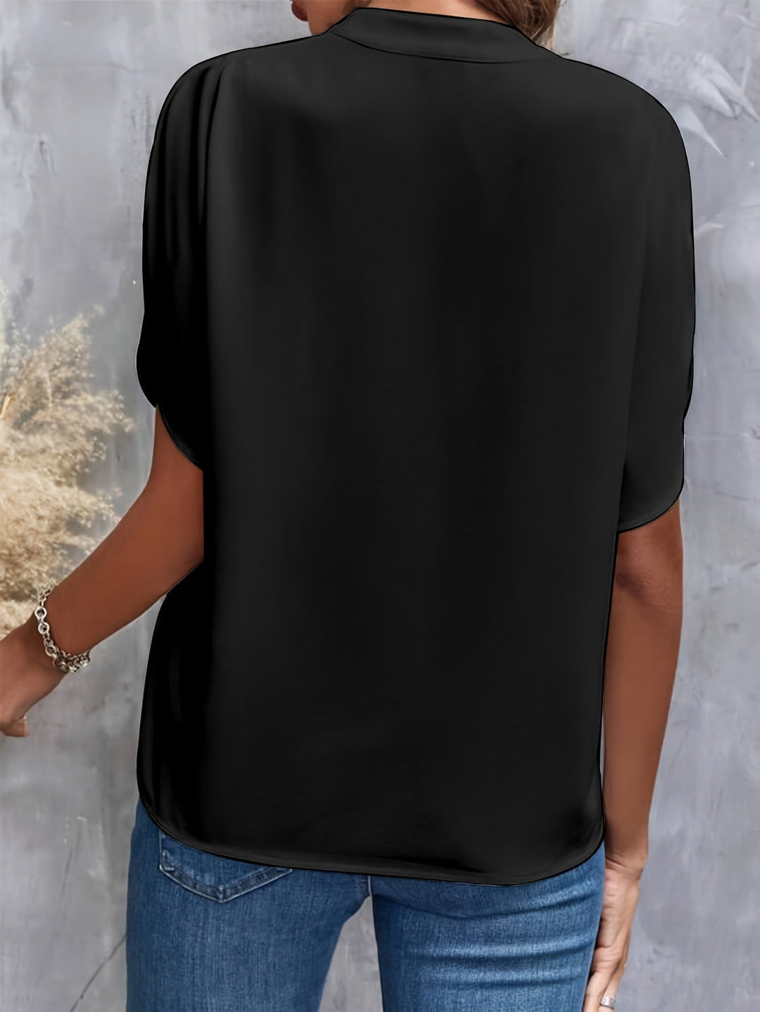 Levoire | Blouse En Chiffon Unie À Col V