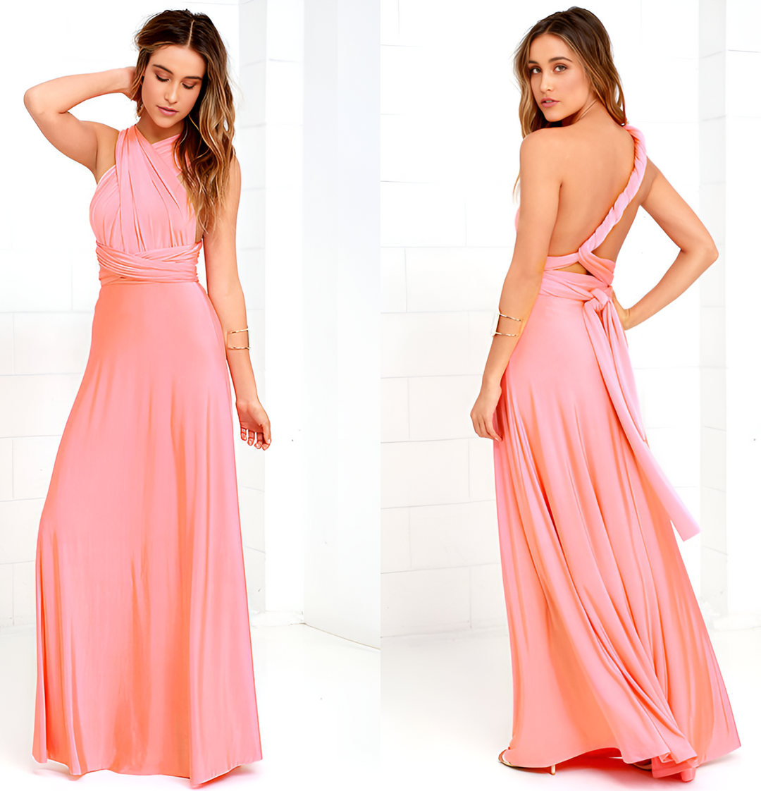 Levoire | Élégant Robe D'Été Wrap Sans Effort Rosa
