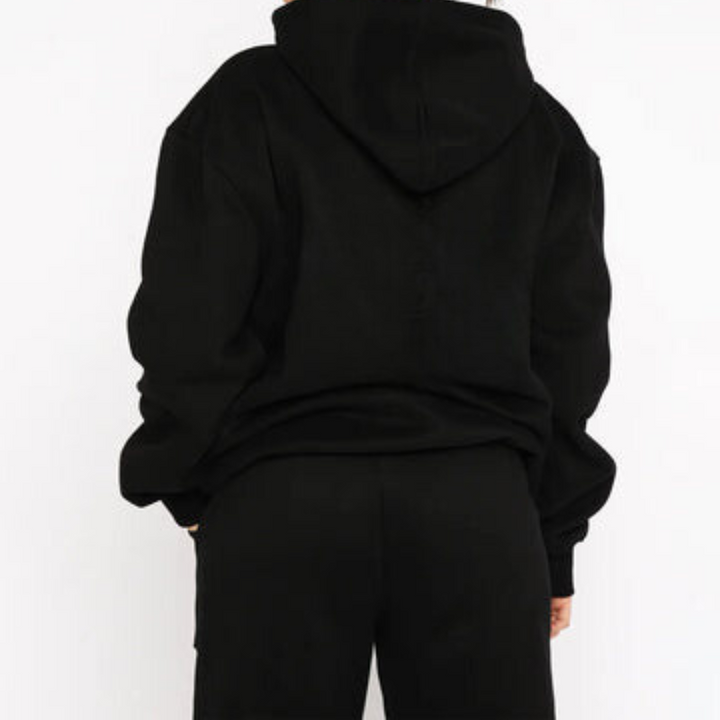 Levoire | Pull À Capuche Stylé Et Confortable Et Ensemble De Jogging Noir